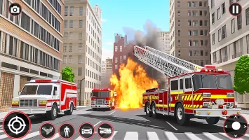 Fire Truck Robot Car Game