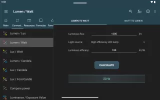 Lighting Calculations