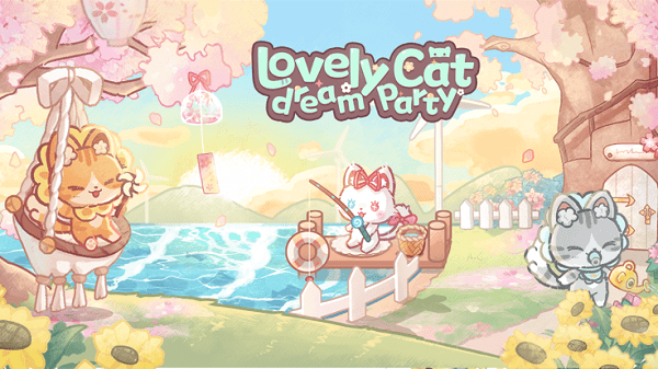 Lovely cat dream party