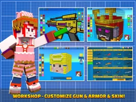 Cops N Robbers:Pixel Craft Gun