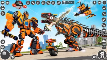 Dino Robot: Car Transform Game