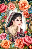 Rose Flower  Photo Frame