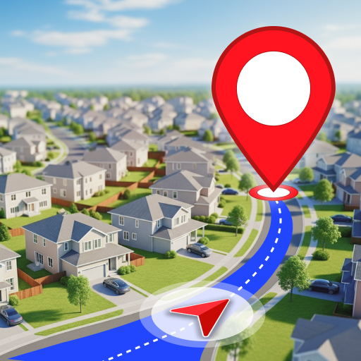 GPS Navigation Earth Map View