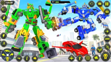 Muscle Car Robot Car Game