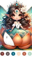 Fairytale Color by number game