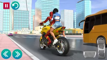 Superhero Bike Taxi Bike Games