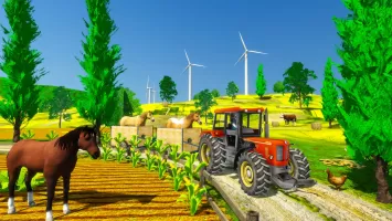 Tractor Trolley Farming Game