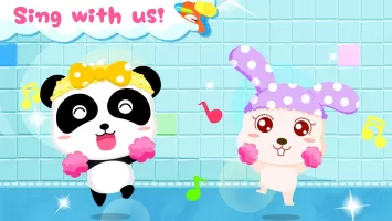 Baby Panda's Bath Time