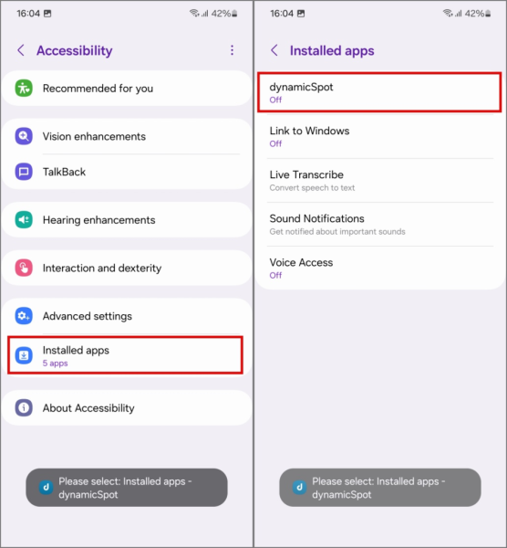 dynamicSpot a Dynamic Island