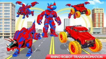 Rhino Robot Car Transformation