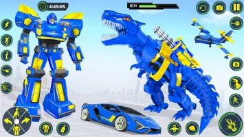 Dino Transform Robot Car Game