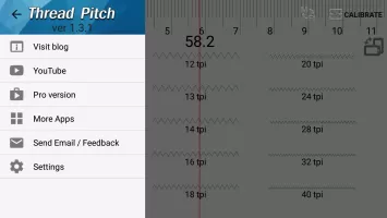 Thread pitch gauge