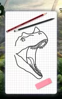 How to draw dinosaurs by steps