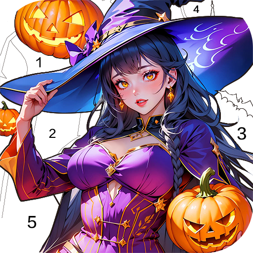 Halloween Witch Coloring Games