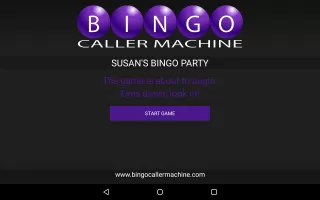 Bingo Caller Machine