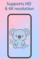 Cute Blue Koala Wallpaper HD