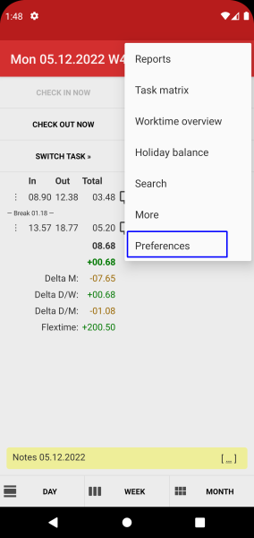 Time Recording - Timesheet App