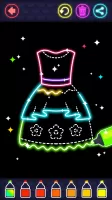 Glitter Dress Coloring Game