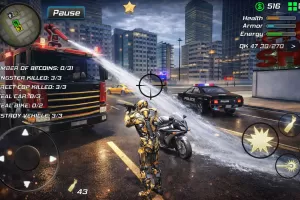 Super Crime Iron Hero Robot