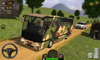 US Army Military Bus Driving