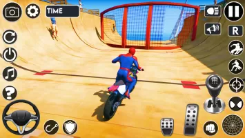 Superhero Tricky Bike Stunt