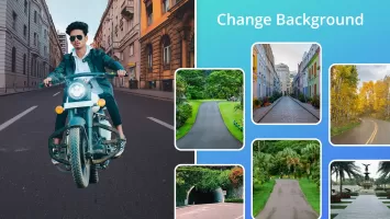 Man Bike Rider Photo Editor