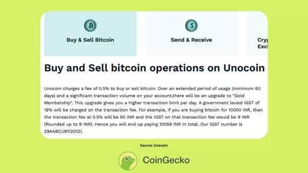 Unocoin: Bitcoin & 85+ Cryptos