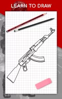 How to draw weapons by steps