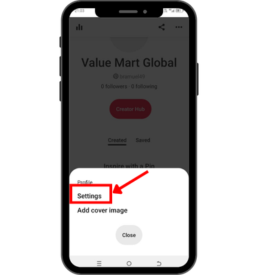 What's the way to check Pinterest history?
