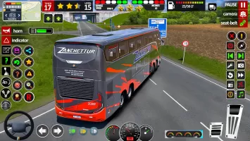 US Bus driving bus Driver 3D
