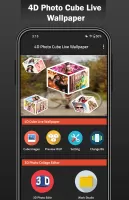 4D Photo Cube Live Wallpaper