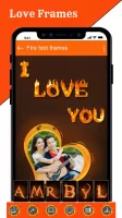 Fire Text Photo Frames App