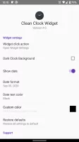 Clean Clock Widget
