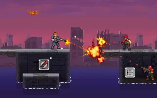 Gun Force Side-scrolling Game