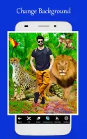 Wild animal photo editor frame