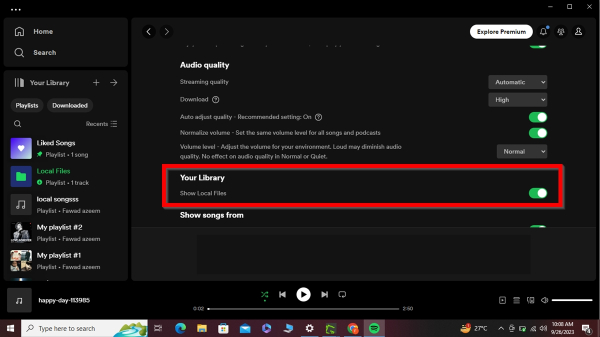 How to add local files to your Spotify?