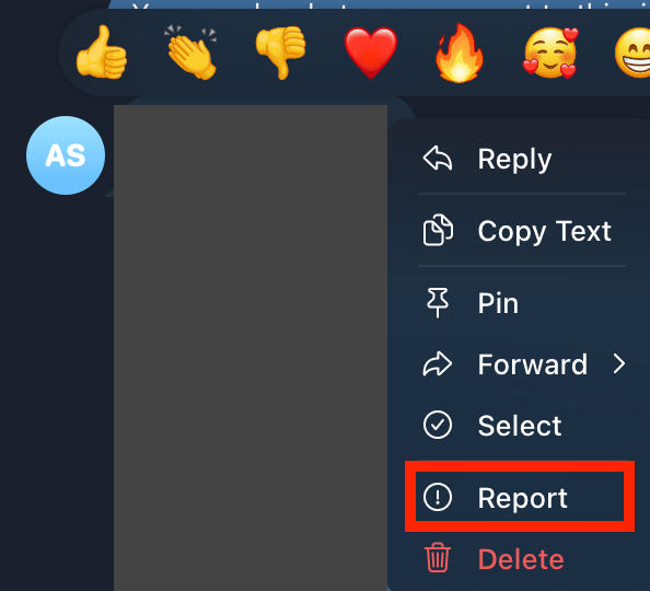 How To Report Someone On Telegram?
