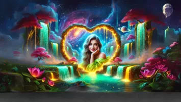 Waterfall Photo Frames Editor