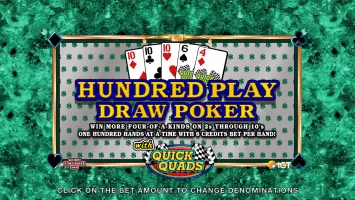 Hundred Play Draw Video Poker