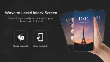 Wave to Lock/Unlock Screen