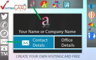 Visiting Card Maker