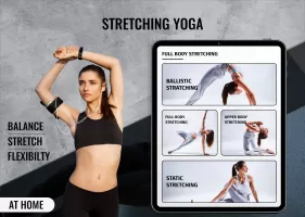 Stretching Yoga Exercise at Ho