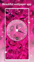 Rose Clock Live Wallpaper