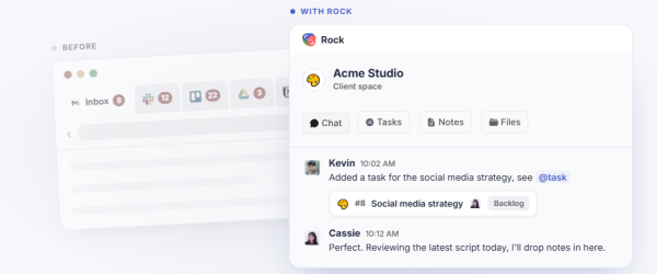 Rock: Messaging + Tasks