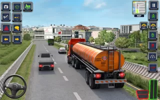 US Truck Driving Transport 3D