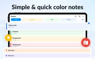Notepad, Notes, Easy Notebook
