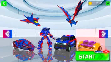 Robot Transform War Car Games