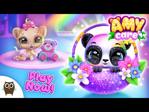 NEW Amy Care Update 💛 Meet Panda 🐼✨ Amy Care - My Leopard Baby | TutoTOONS