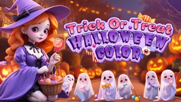 Halloween Color by Number Game