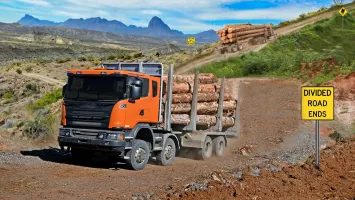 Offroad Logging Truck Games 3D